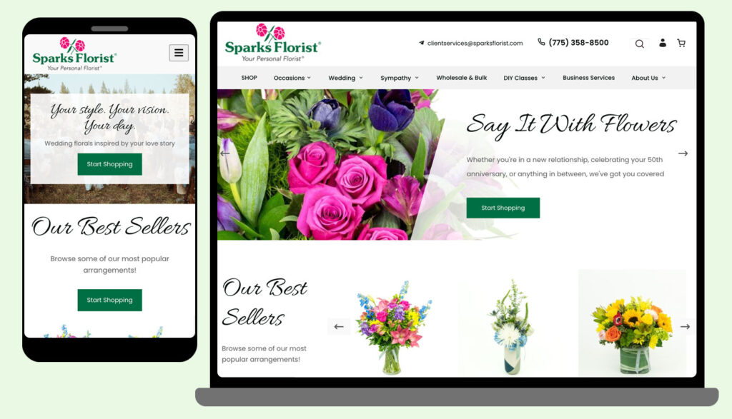 Sparks Florist Website